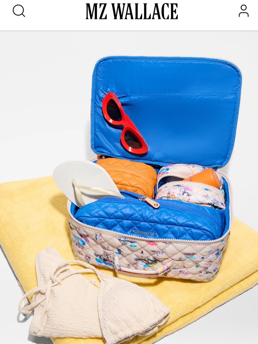 MZ WALLACE travel pouch set DEDE JOHNSTON travel pouch set